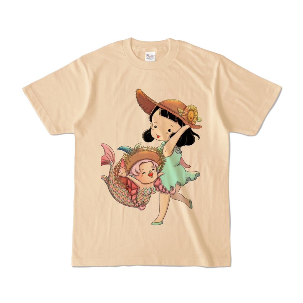 アマビエちゃんとヒマワリ