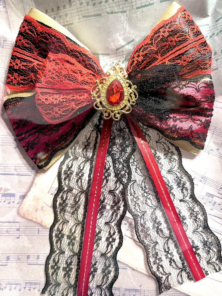 悪魔執事イメージリボン(ヘアピン)