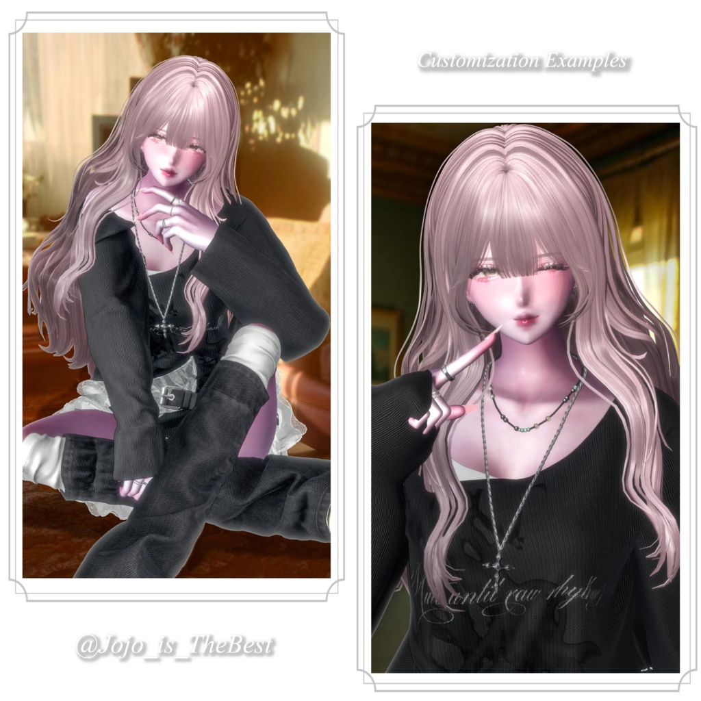 【10アバター対応】Chiffon Wave Hair