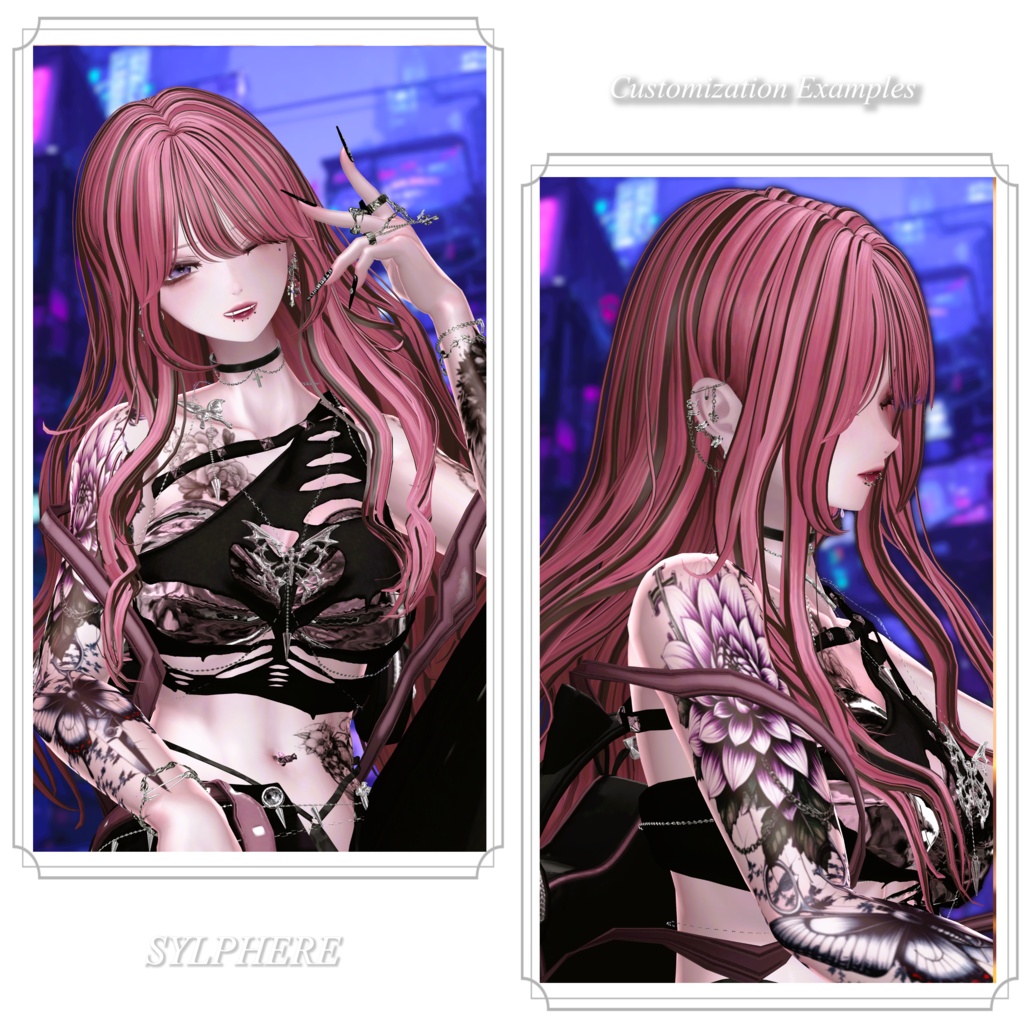 24時間限定500円【10アバター対応】Chiffon Wave Hair