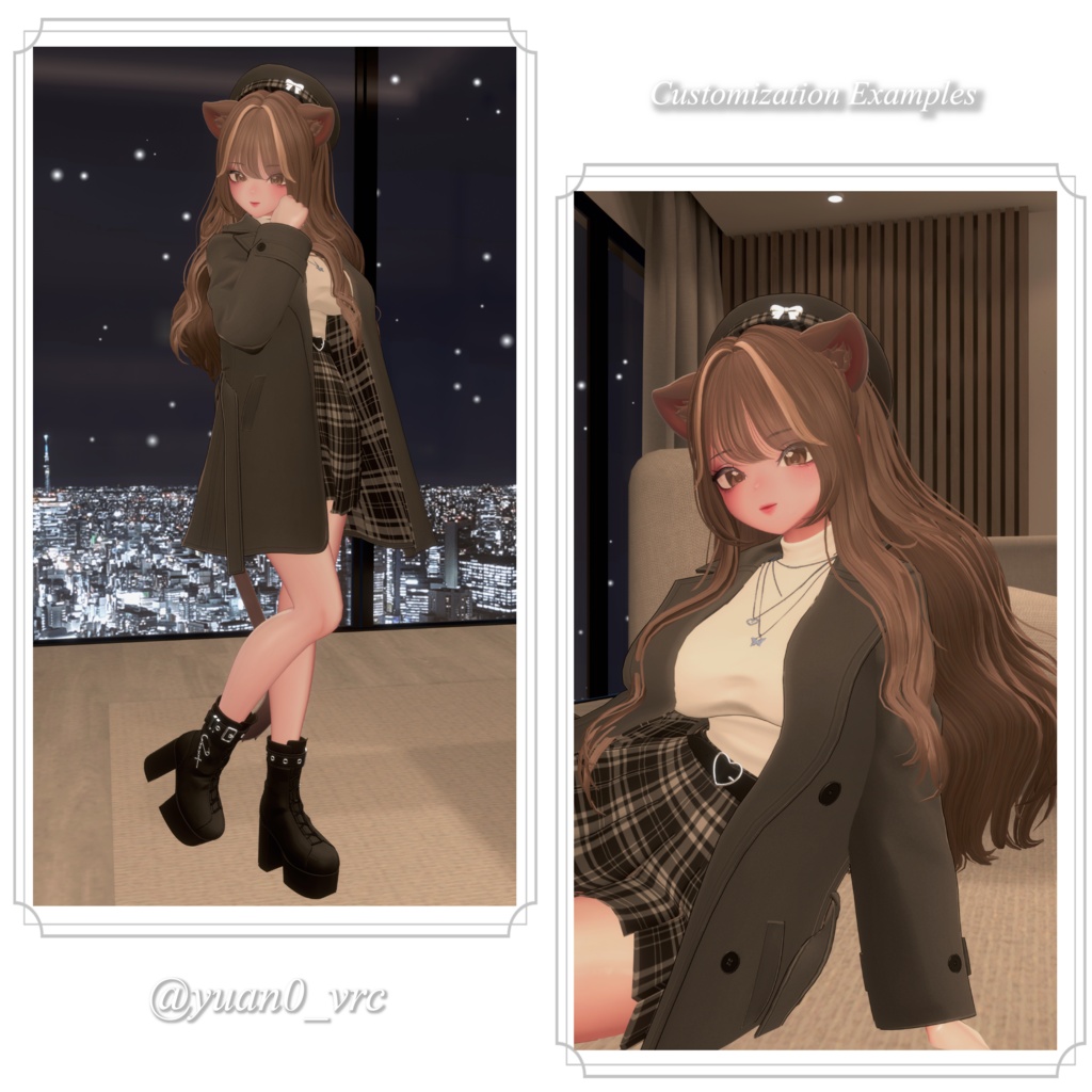 24時間限定500円【10アバター対応】Chiffon Wave Hair