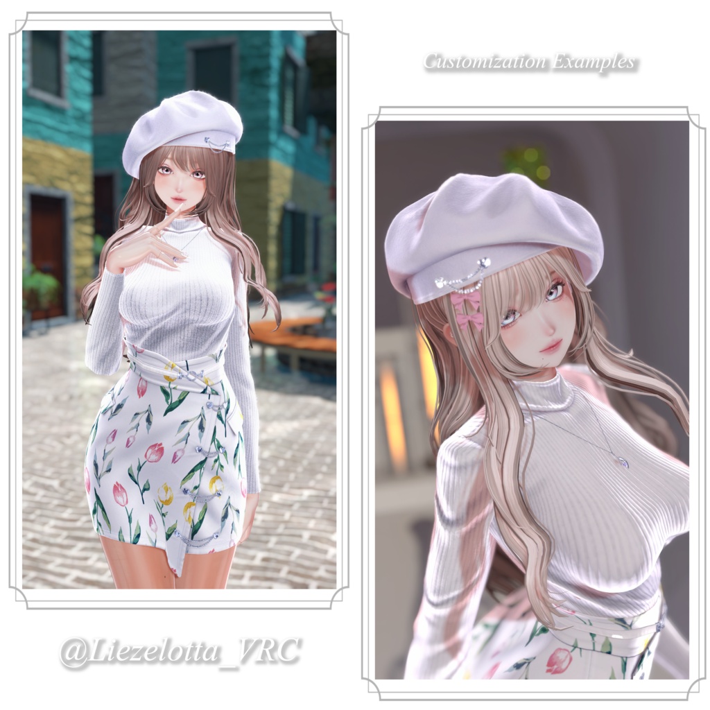 24時間限定500円【10アバター対応】Chiffon Wave Hair