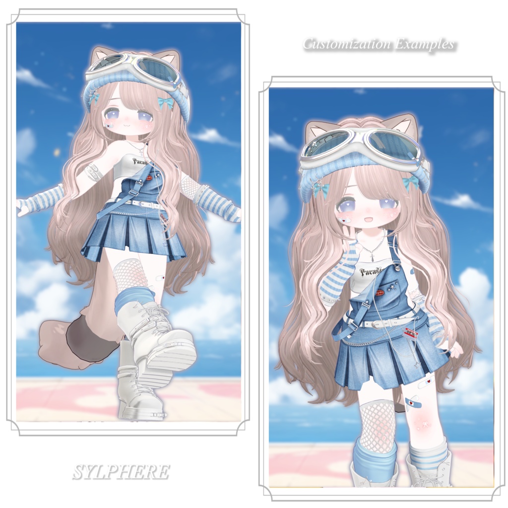 24時間限定500円【10アバター対応】Chiffon Wave Hair