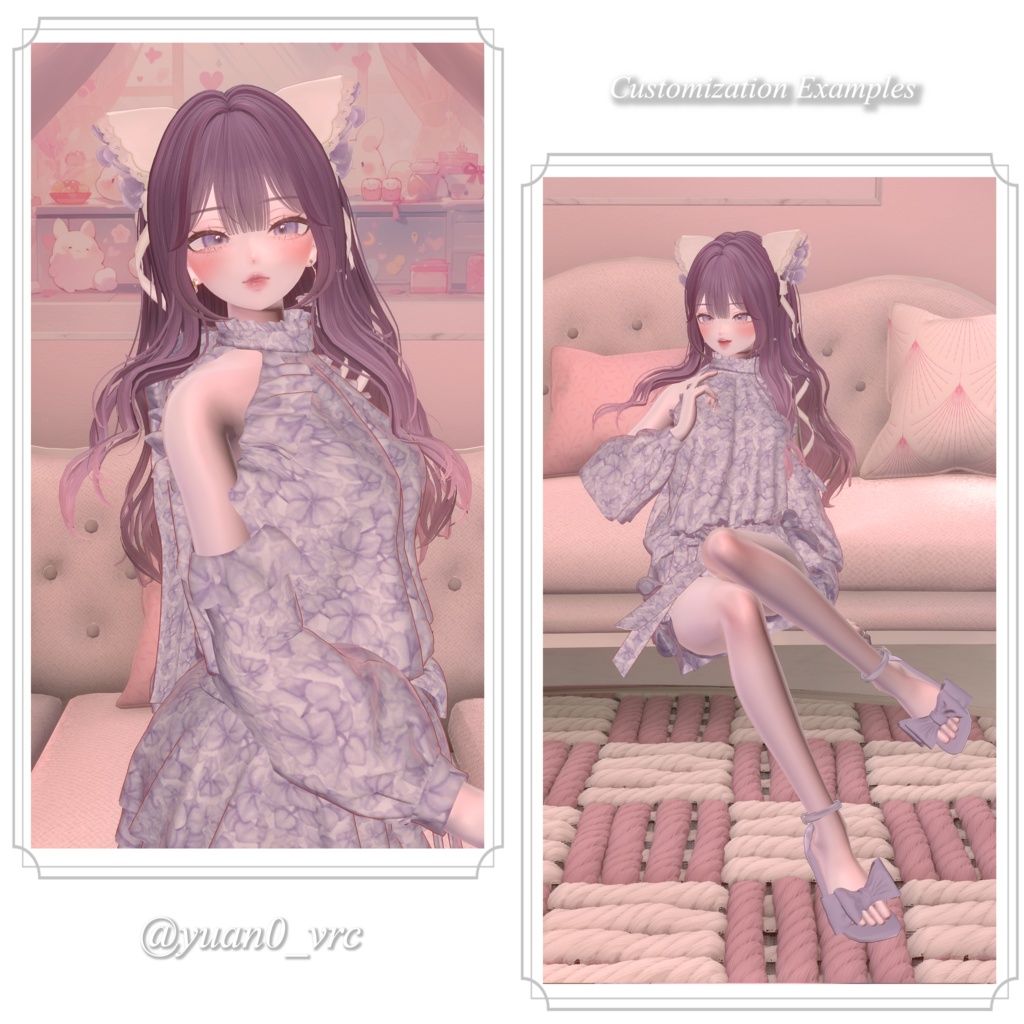 24時間限定500円【10アバター対応】Chiffon Wave Hair