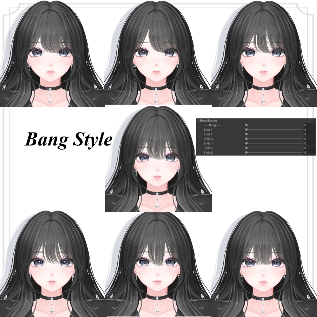 24時間限定500円【10アバター対応】Chiffon Wave Hair