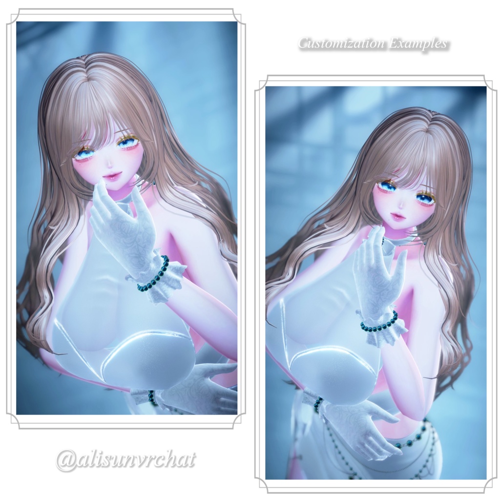 24時間限定500円【10アバター対応】Chiffon Wave Hair