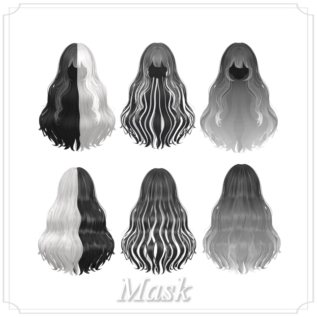 24時間限定500円【10アバター対応】Chiffon Wave Hair