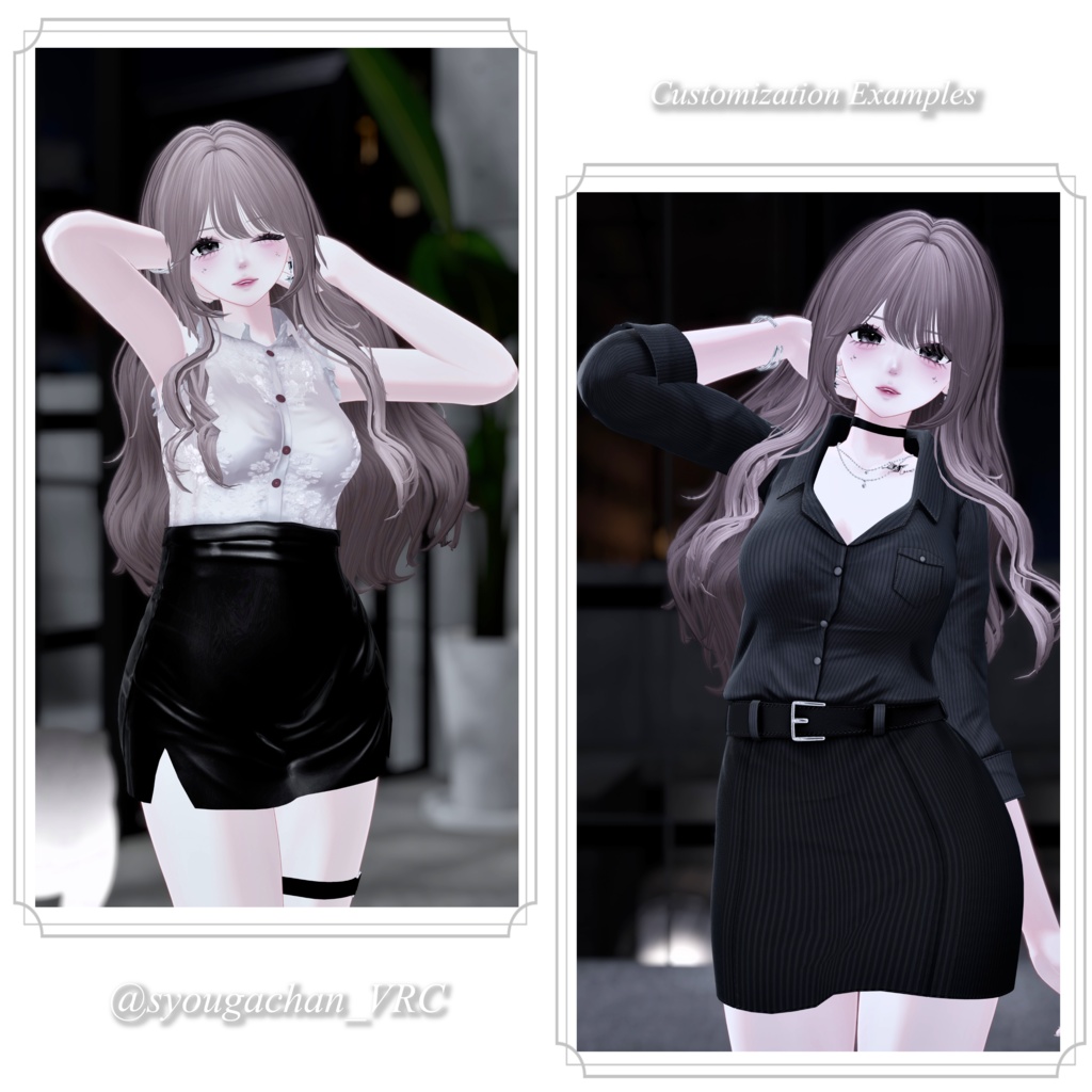 24時間限定500円【10アバター対応】Chiffon Wave Hair