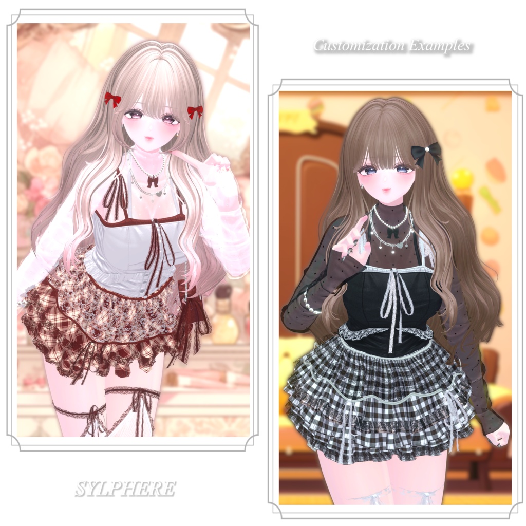 24時間限定500円【10アバター対応】Chiffon Wave Hair