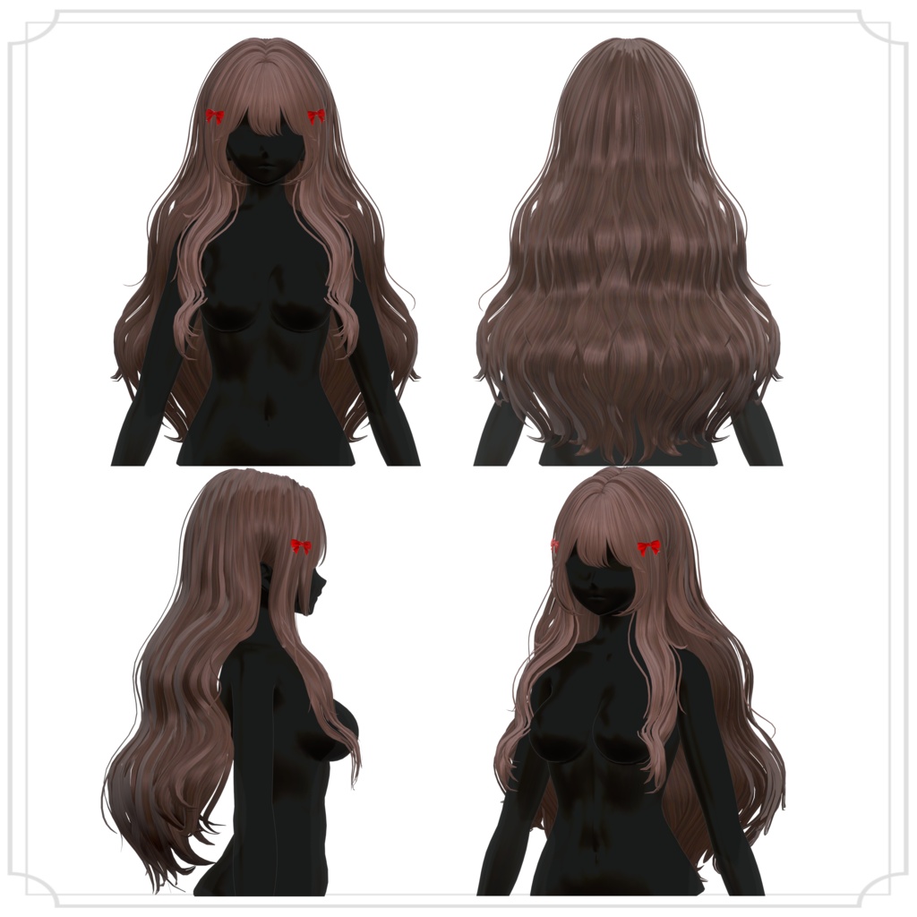 24時間限定500円【10アバター対応】Chiffon Wave Hair