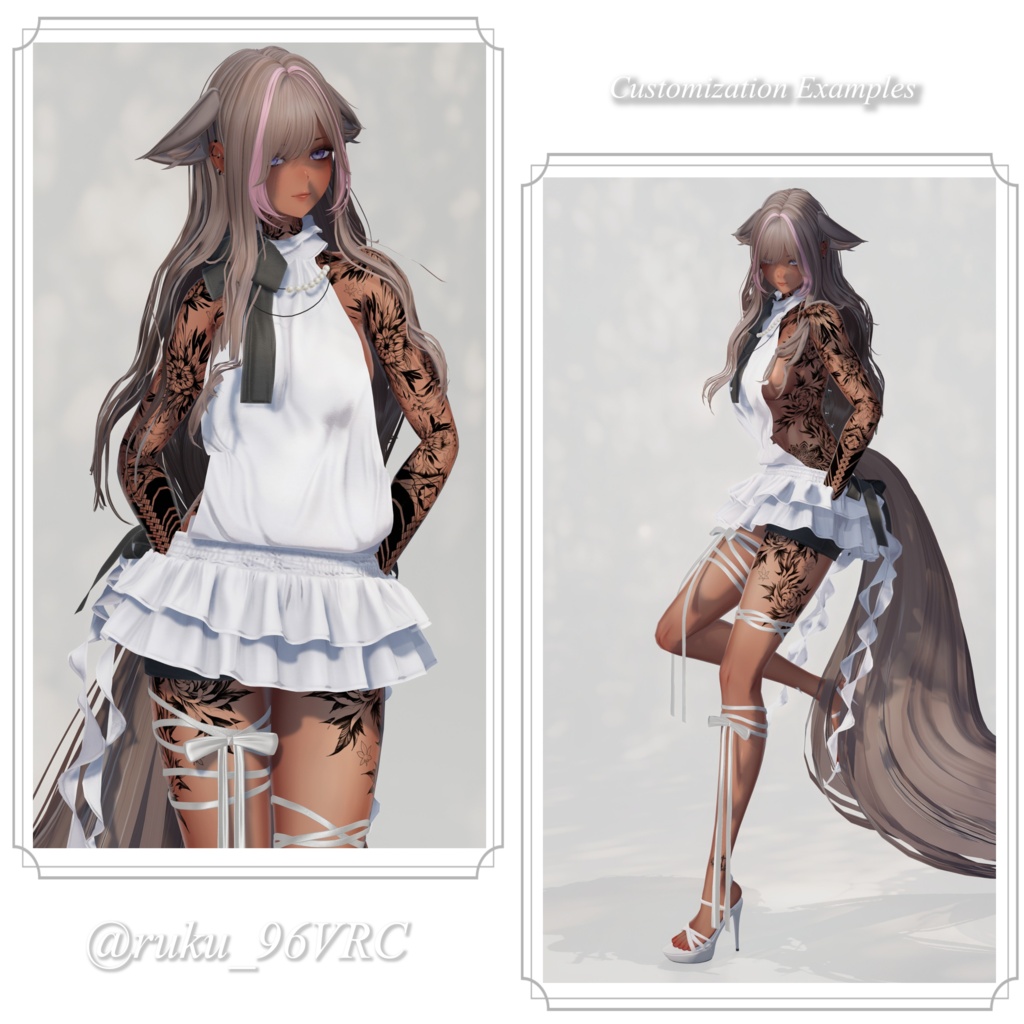 24時間限定500円【10アバター対応】Chiffon Wave Hair