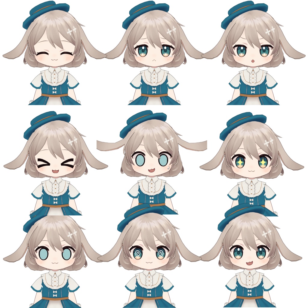 たれみみうさぎのルル オリジナル3Dアバター