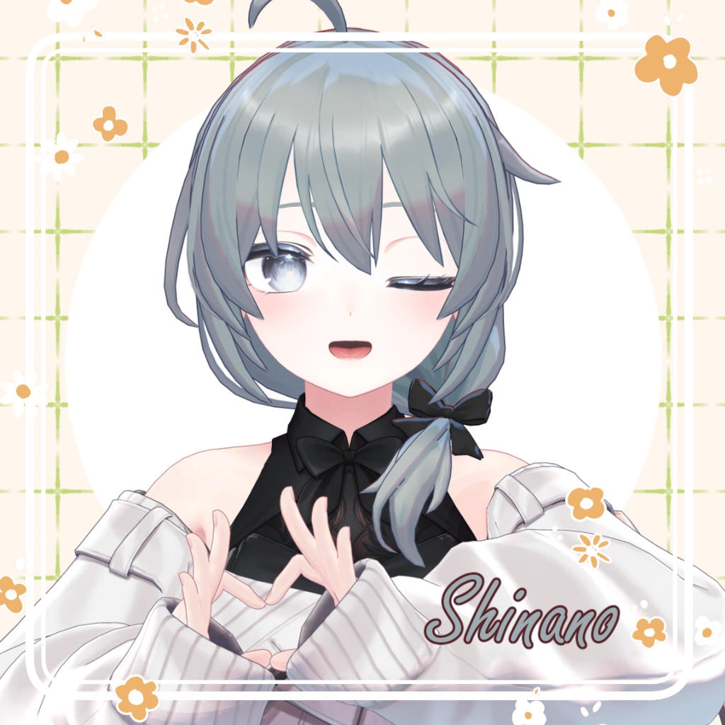 【VRC想定髪型】Rio SideTail Hair【4アバター対応】