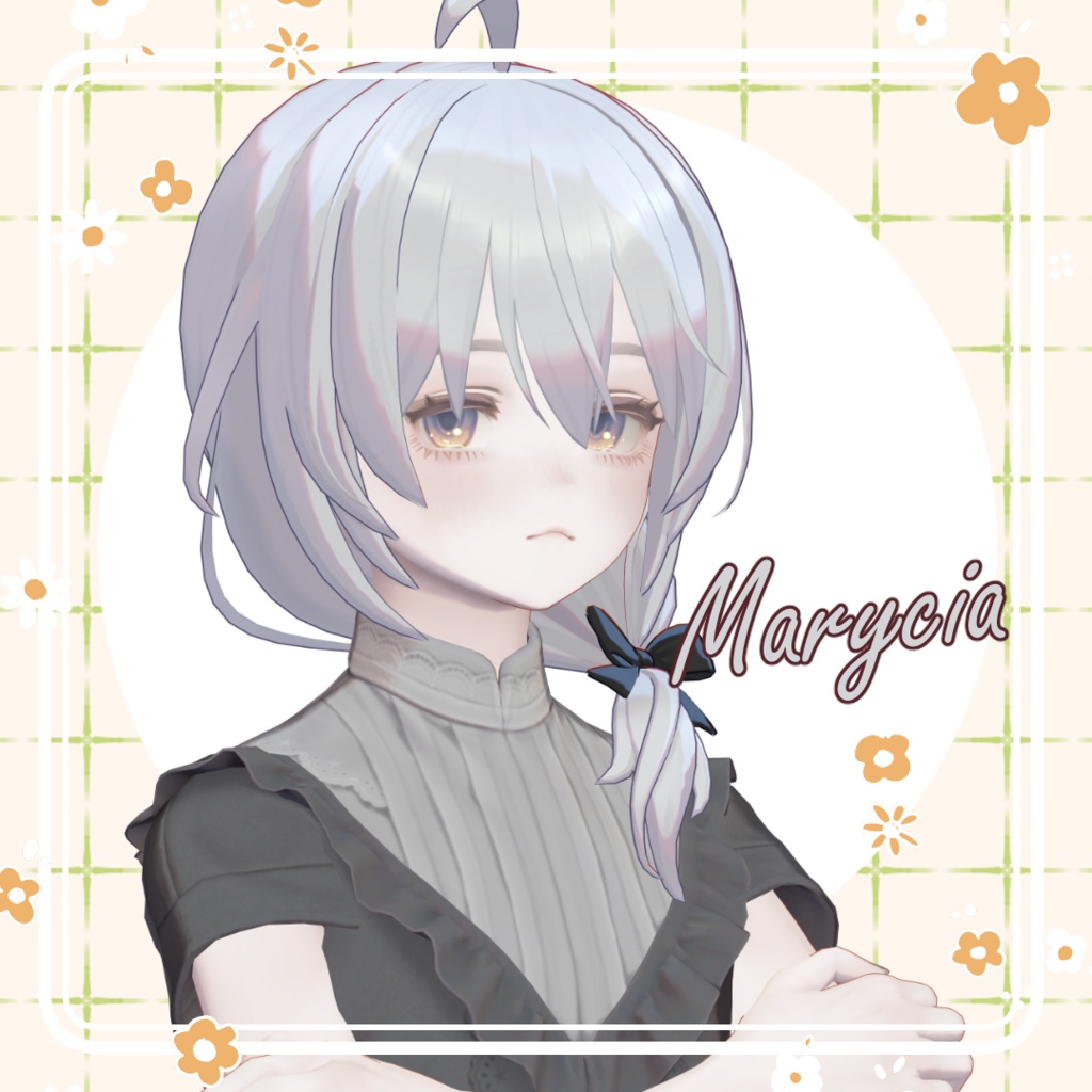 【VRC想定髪型】Rio SideTail Hair【4アバター対応】