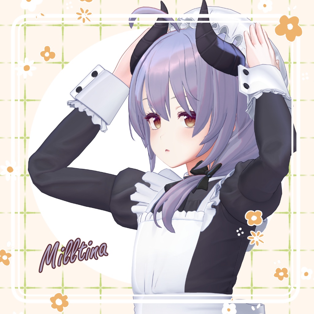 【VRC想定髪型】Rio SideTail Hair【4アバター対応】