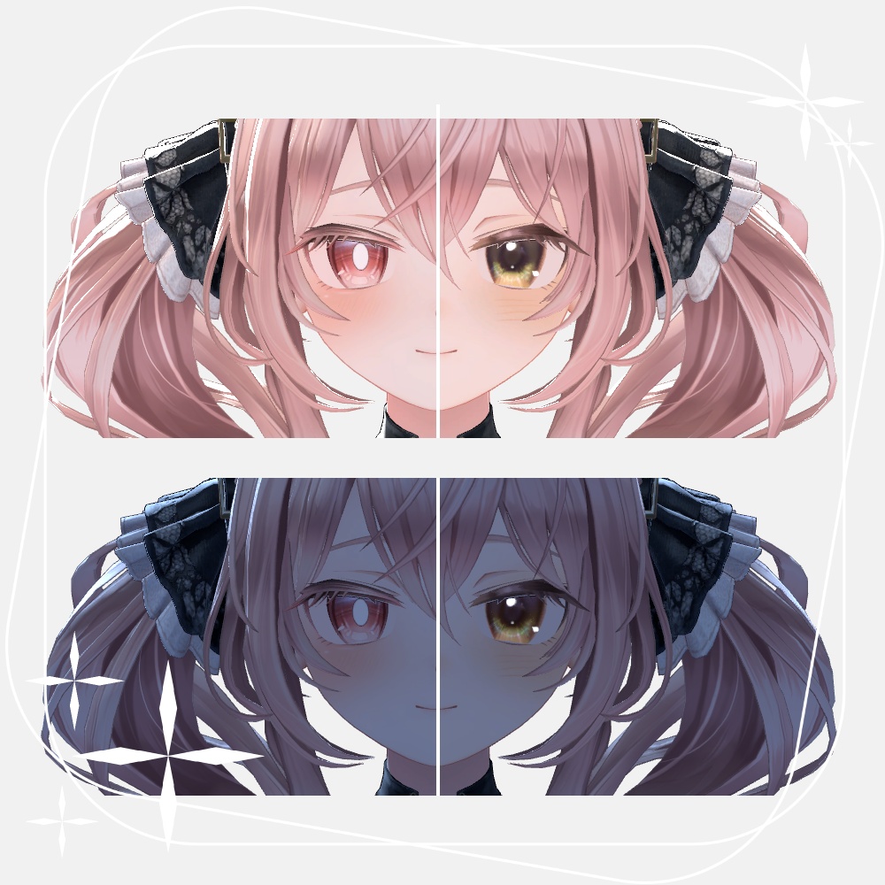 【エルエルちゃん専用】キラキラアイテクスチャ&ふんわりメイクテクスチャ