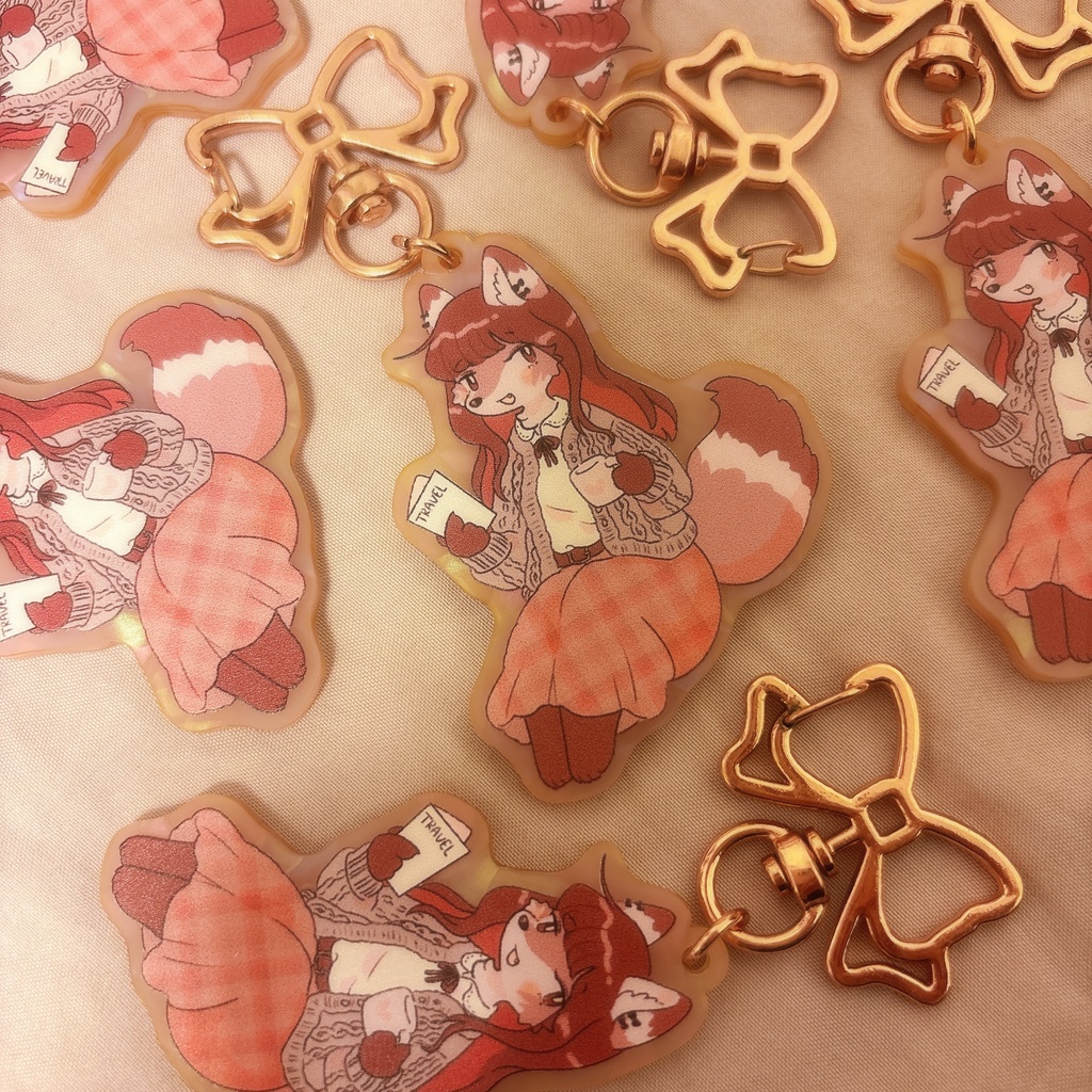 ふぃおれソナ秋服アクリルキーホルダー