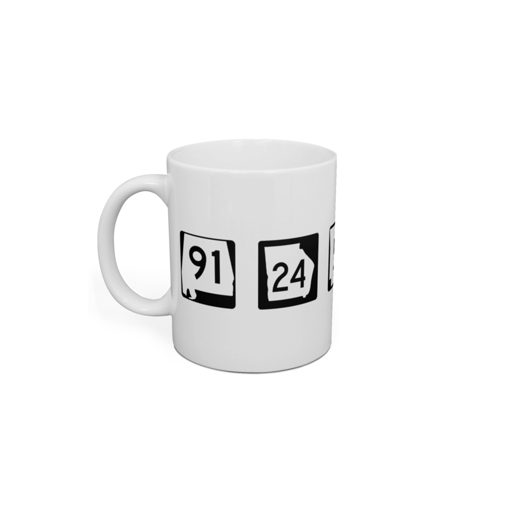 マグカップ アメリカの州道標識