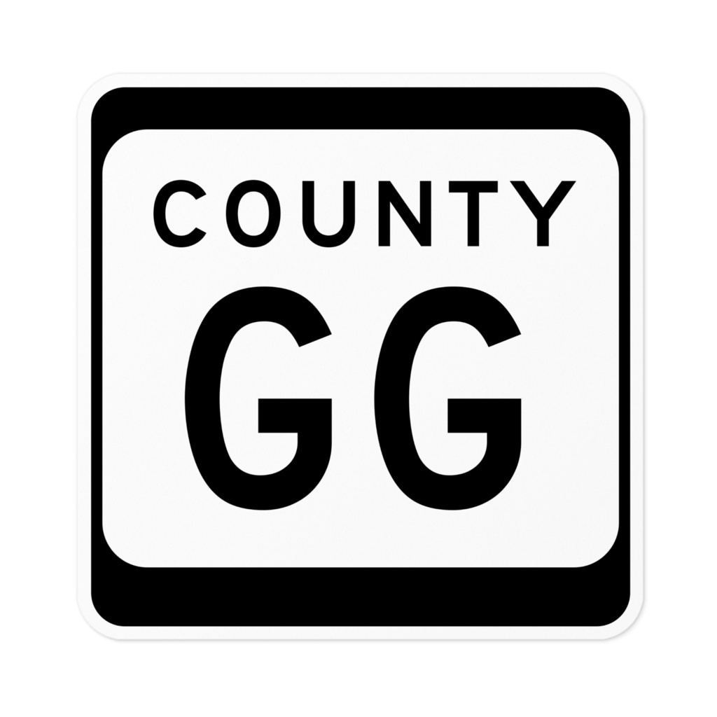 ステッカー County Road GG