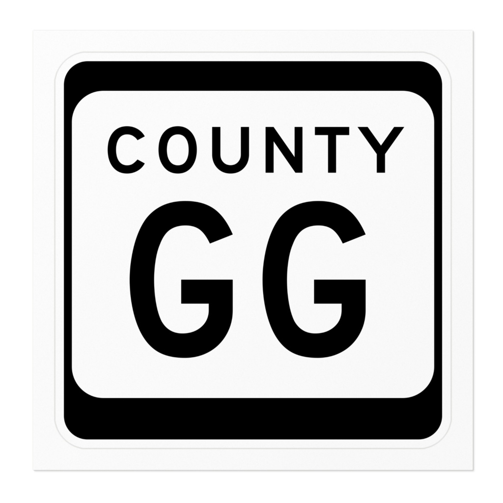 ステッカー County Road GG