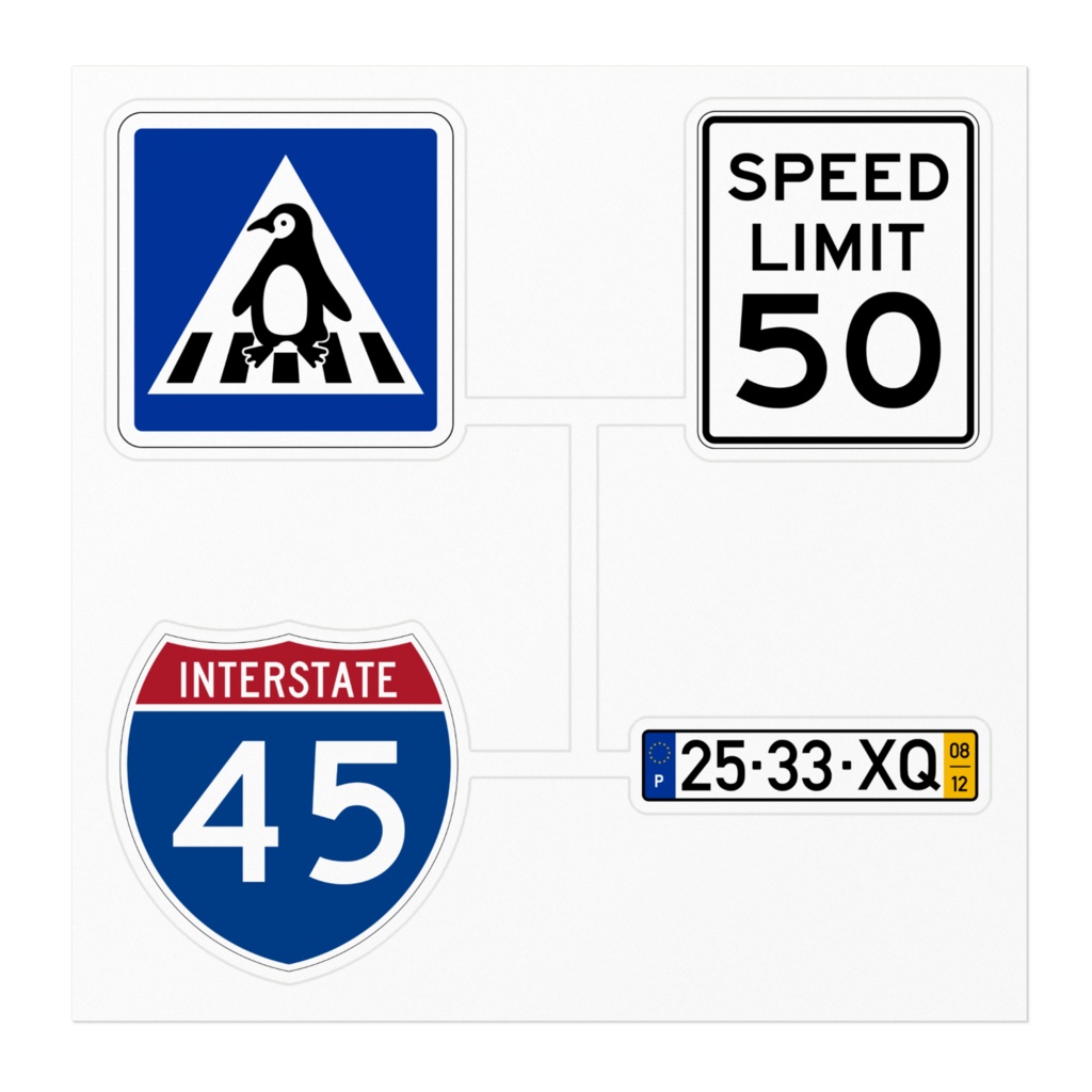 ステッカーアソート②(自分でカットタイプ)