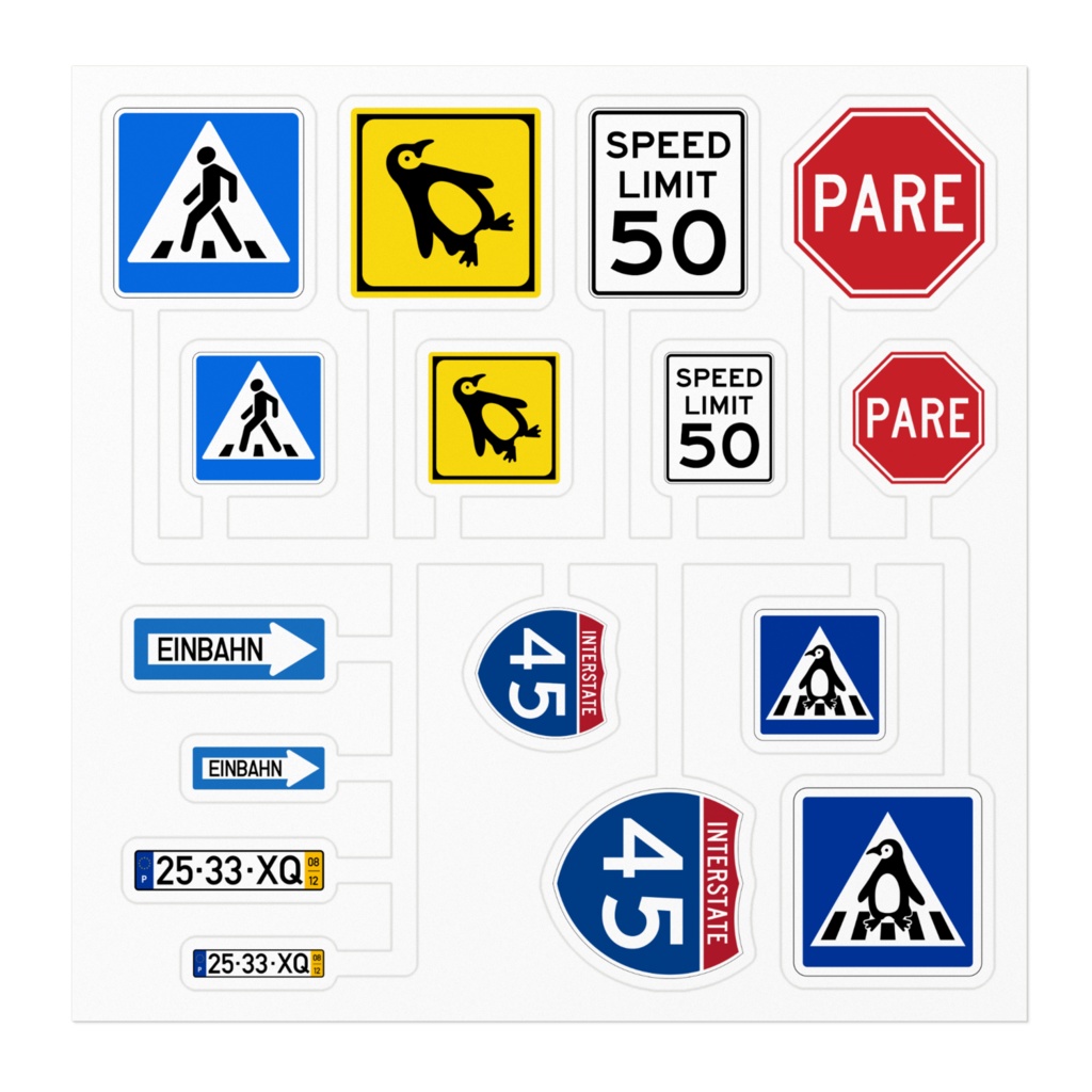ステッカーアソート③(自分でカットタイプ)