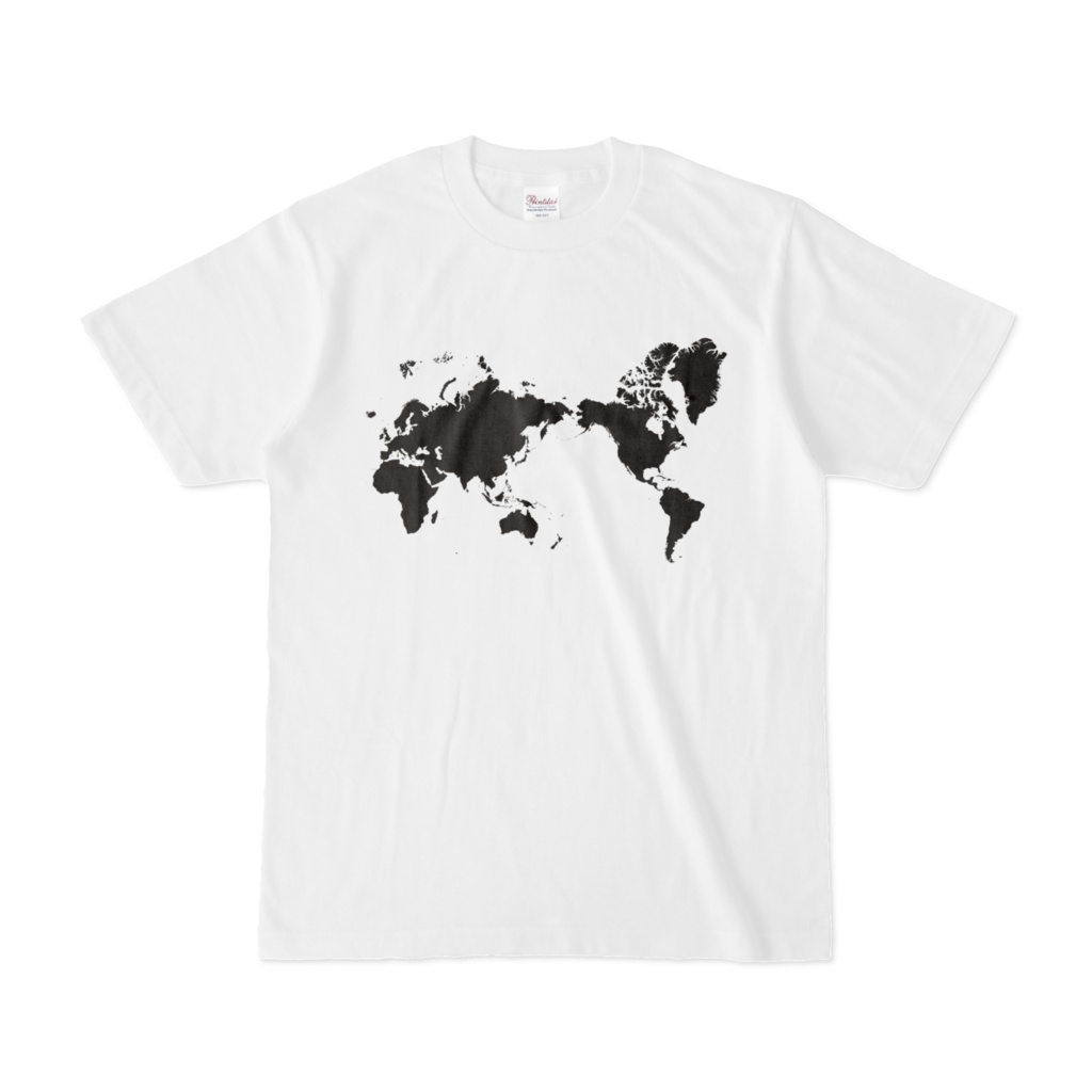 Tシャツ 世界地図(フロント/半袖)