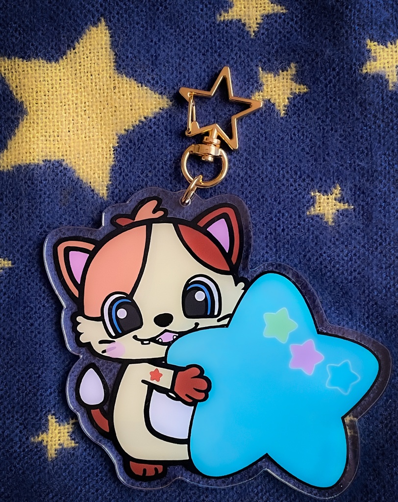 お星さまギュッとビスケ☆アクリルキーホルダー
