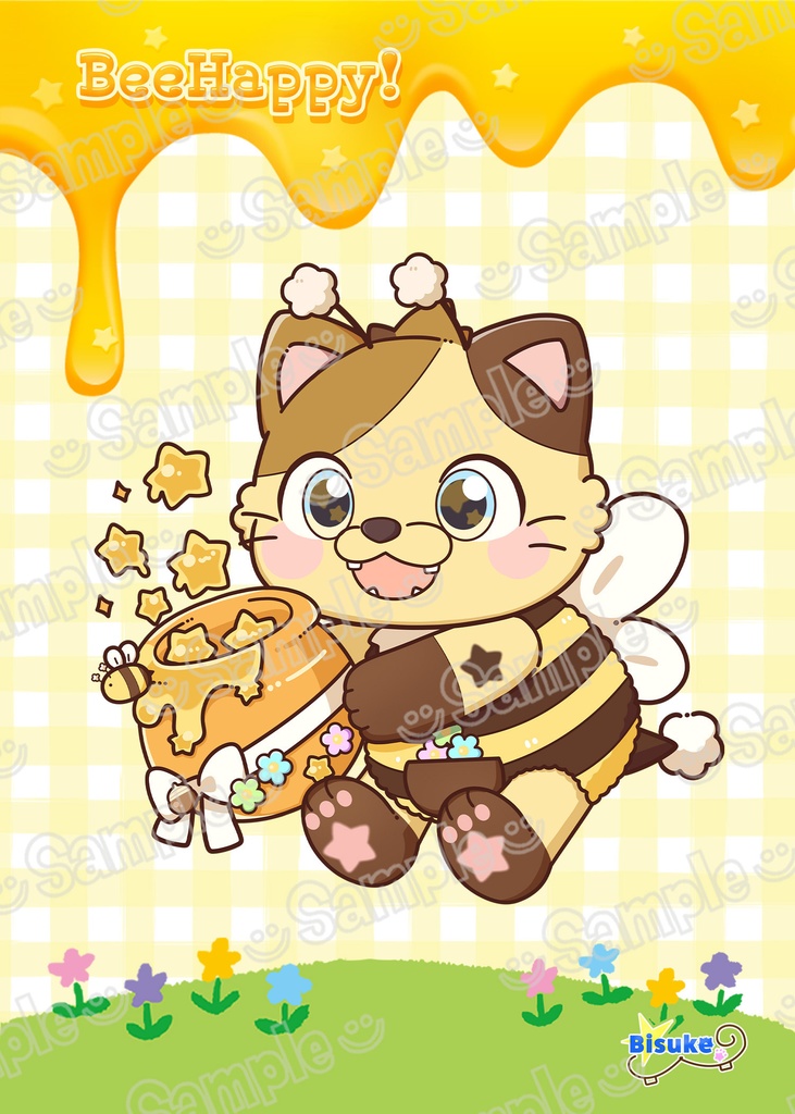 ハピハピお届けBeeすけ☆イラストブロマイド