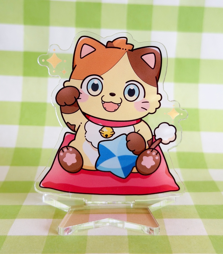 ハピハピ招く☆招き猫ビスケ☆アクリルスタンド