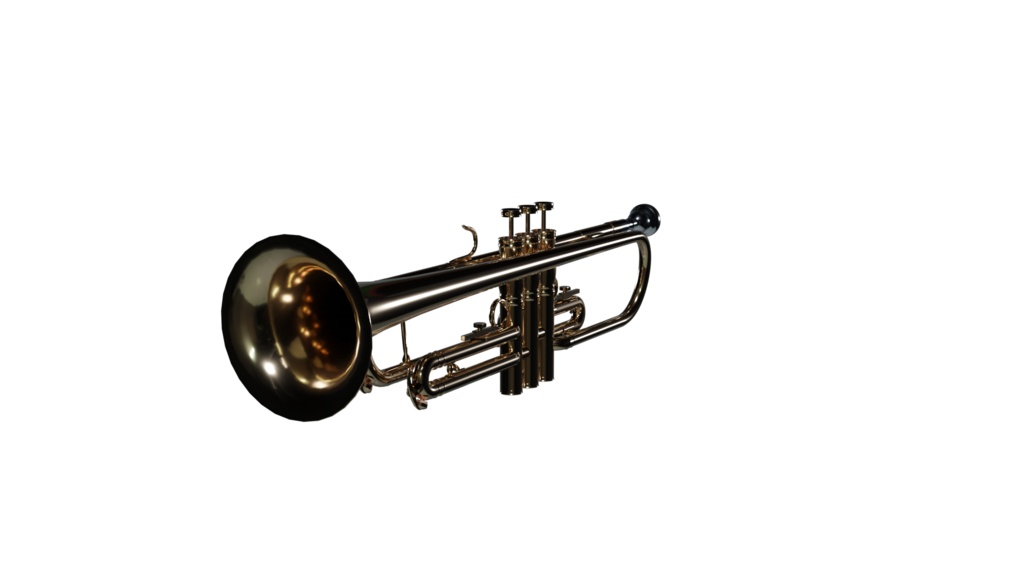 トランペット 3DCGモデル
