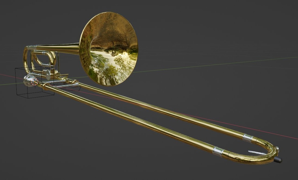 トロンボーン 3DCGモデル