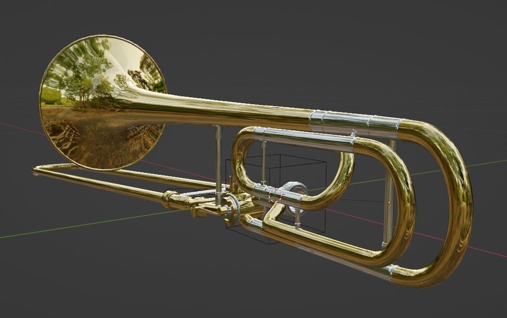 トロンボーン 3DCGモデル