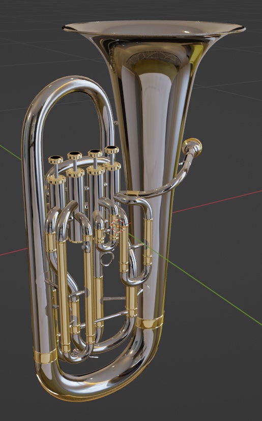 ユーフォニウム 3DCGモデル
