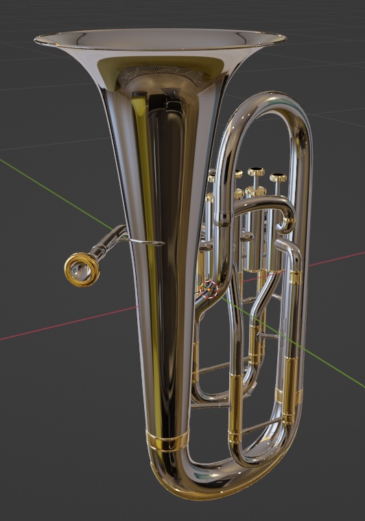ユーフォニウム 3DCGモデル