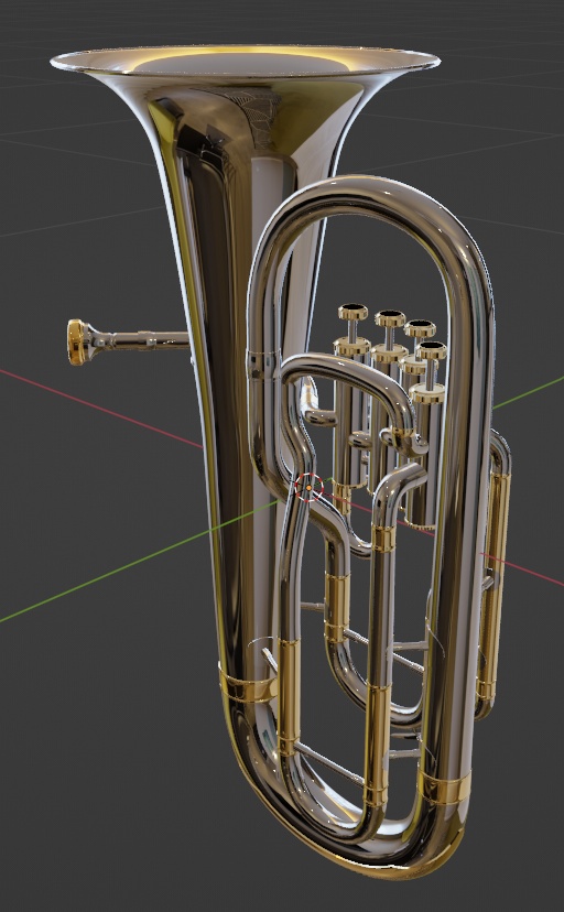 ユーフォニウム 3DCGモデル