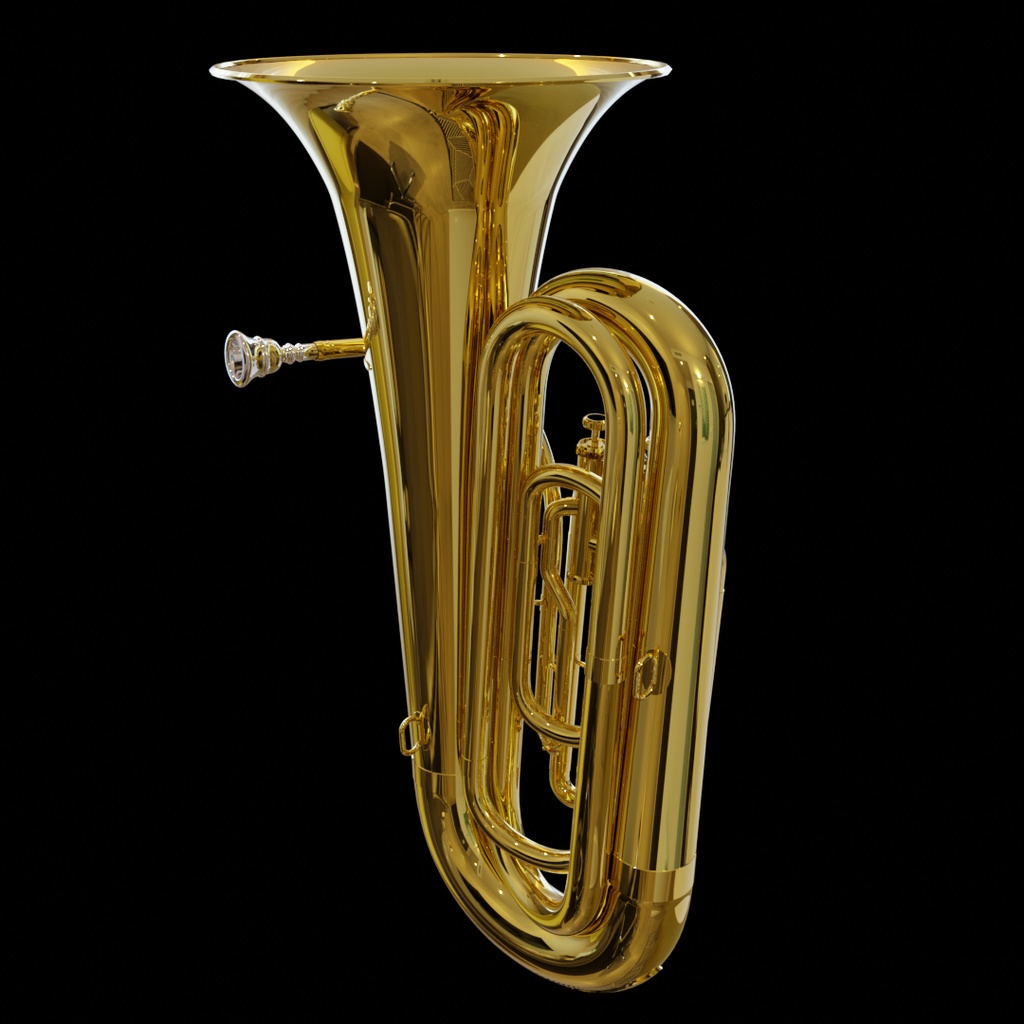 チューバ 3DCGモデル