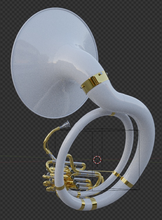 スーザホン 3DCGモデル