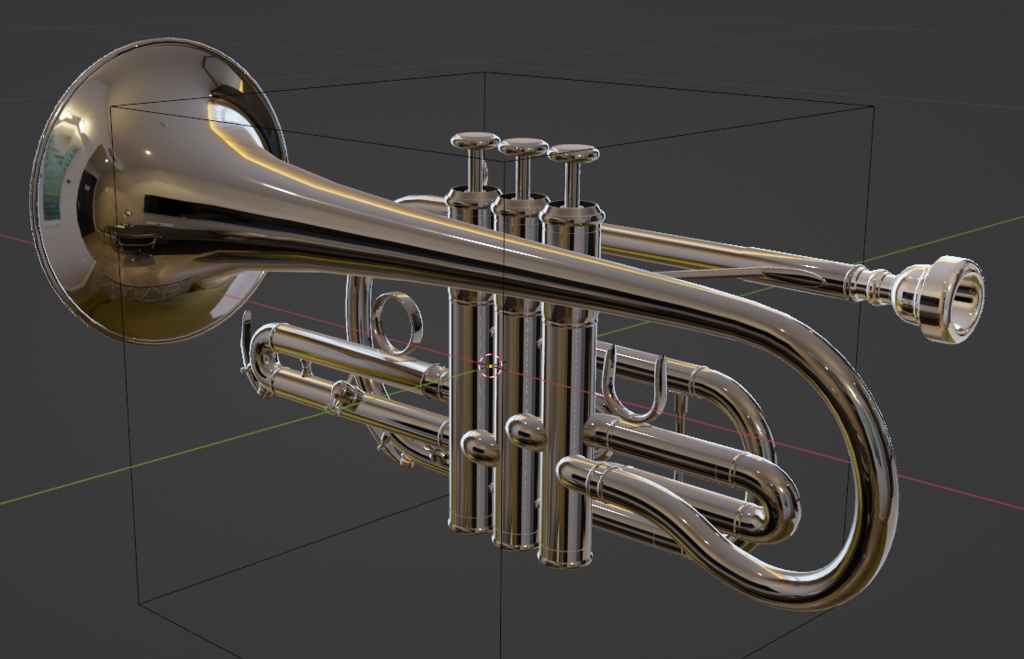 コルネット 3DCGモデル