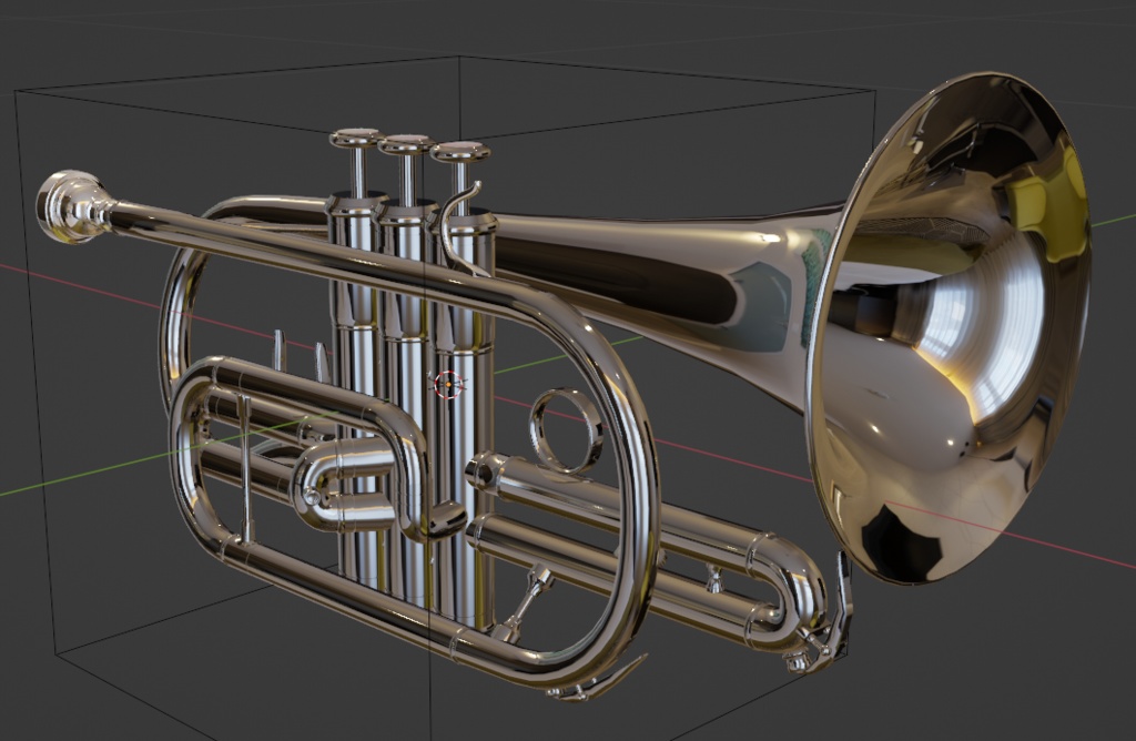 コルネット 3DCGモデル