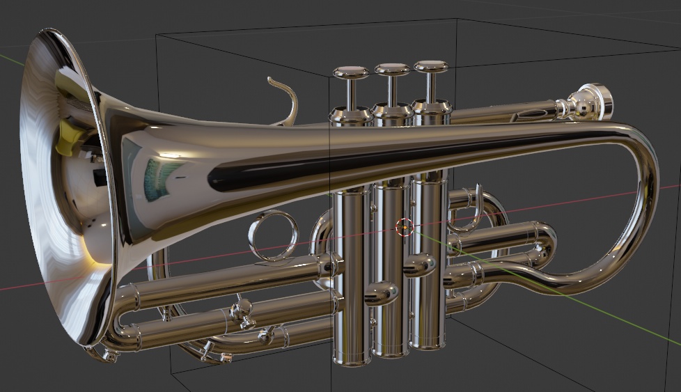 コルネット 3DCGモデル