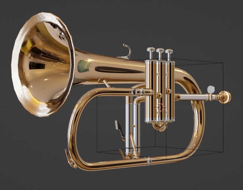 フリューゲルホルン 3DCGモデル