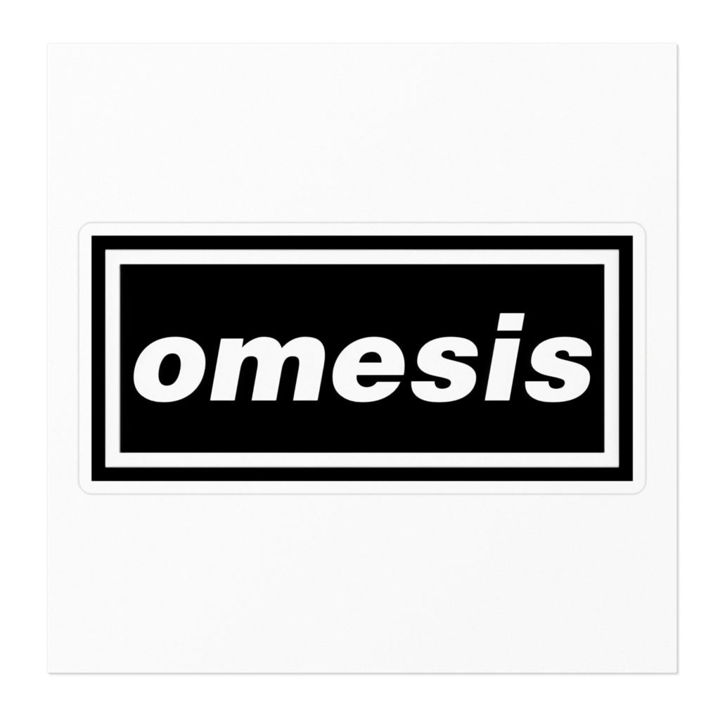 おめシステッカー "oasis×おめシス"