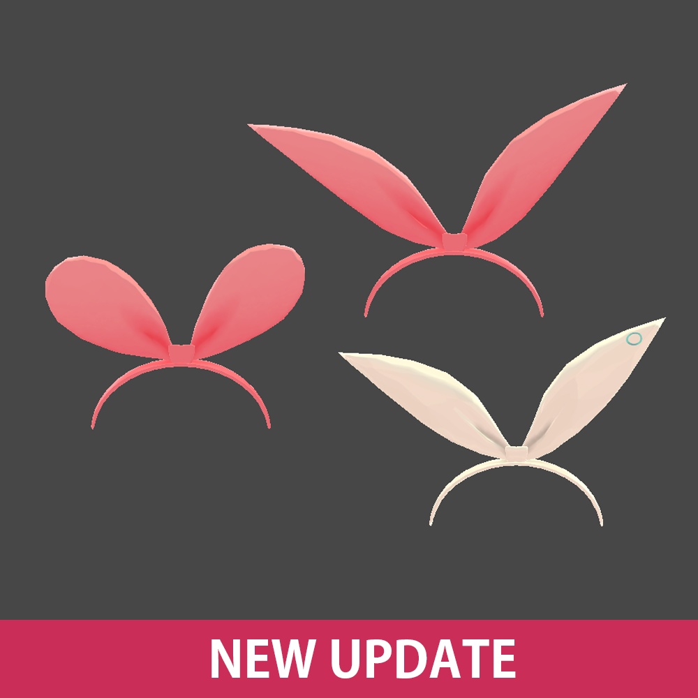 リボンカチューシャ【3Dモデル】