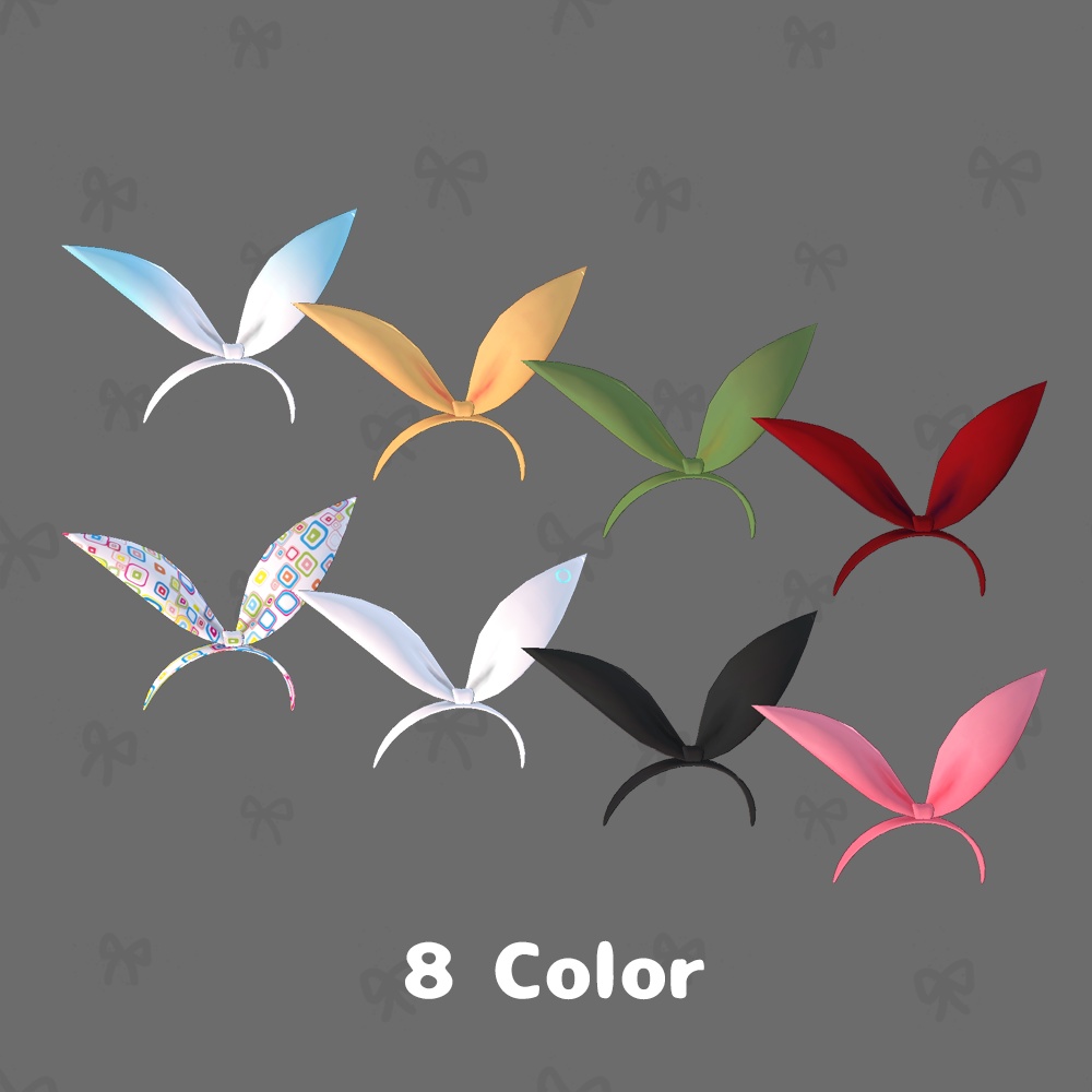 リボンカチューシャ【3Dモデル】