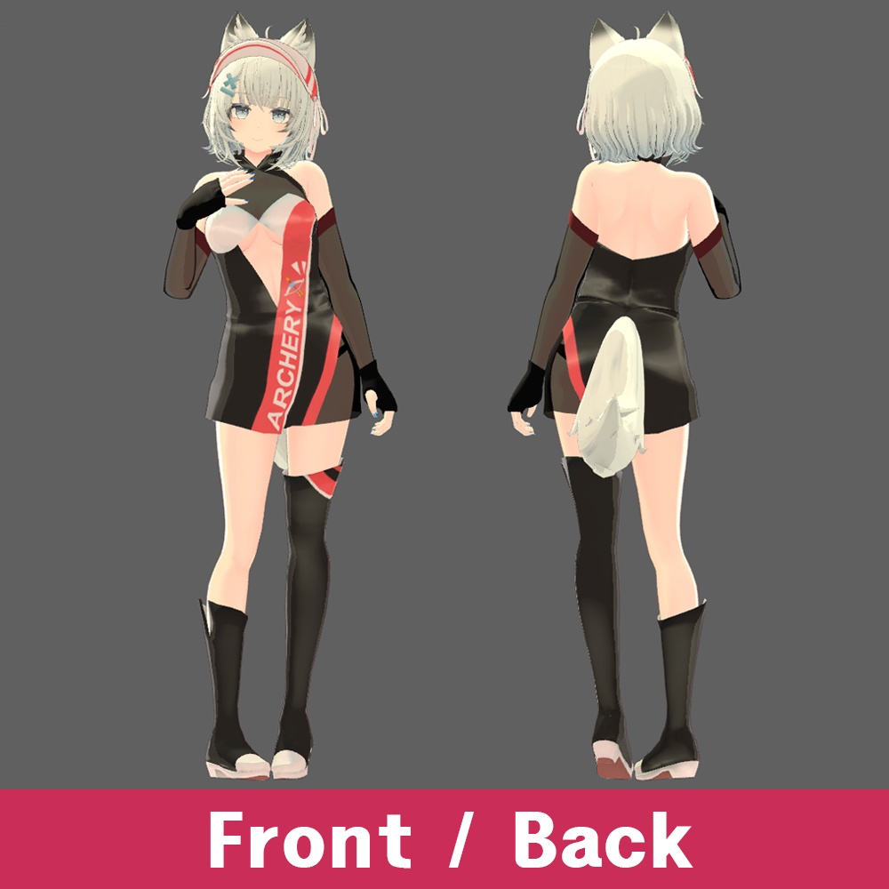 アーチェリー·ガール·ドレス【3Dモデル】