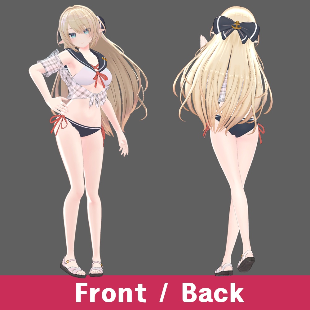 セーラービキニ【3Dモデル】