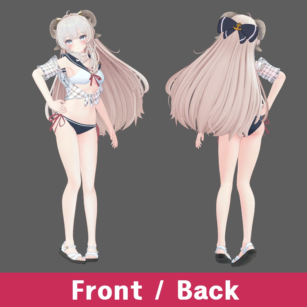 セーラービキニ (Ururu ver)【3Dモデル】