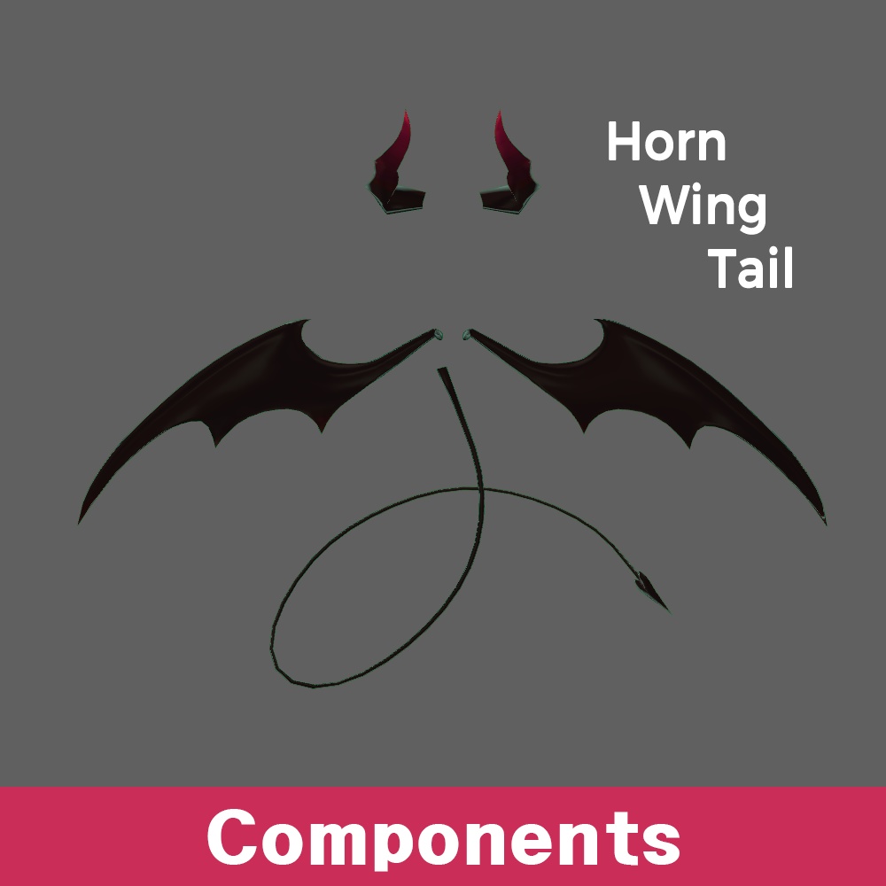 デーモンウイング【3Dモデル】
