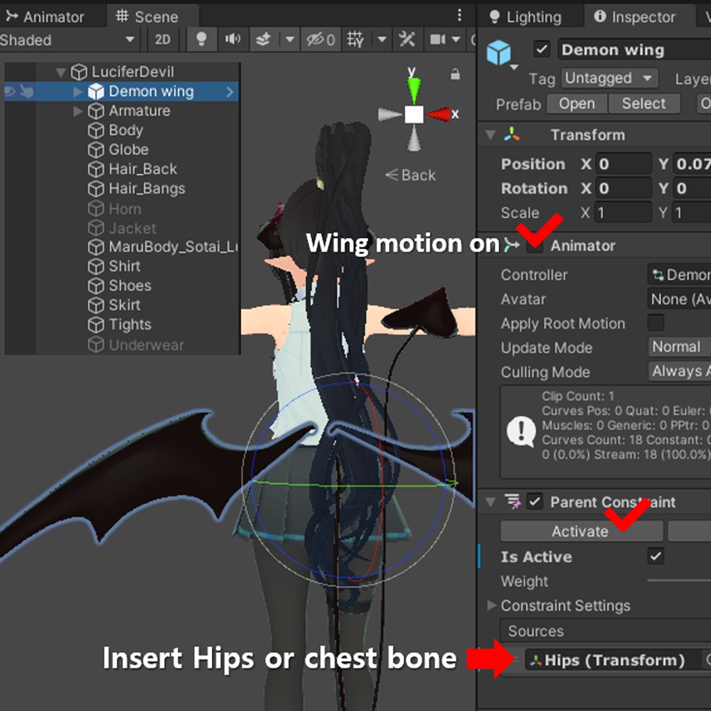 デーモンウイング【3Dモデル】